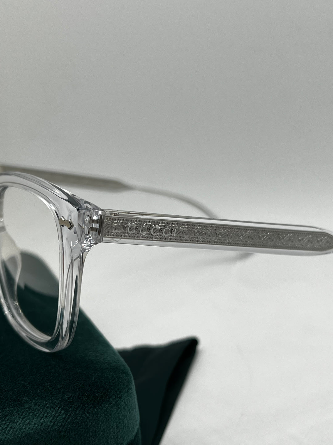 Gucci GG0184O Clear Silver Square Frames Designer Daydream