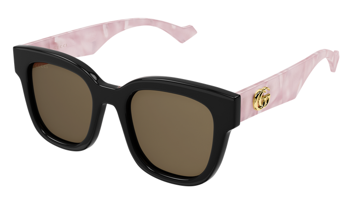 Gucci GG0998S Gafas de sol cuadradas en negro y rosa