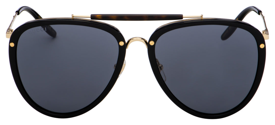 Gucci GG0672S Oversized Aviator Sunglasses in Black