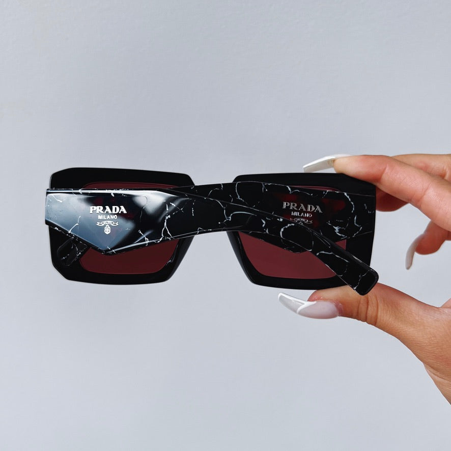 Prada PR23YSF Sunglasses in Black Red