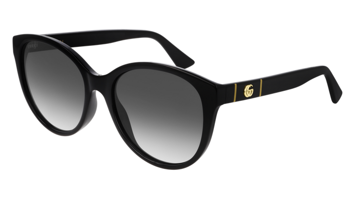 Gucci GG0631S Rounded Marmont Logo Sunglasses in Black