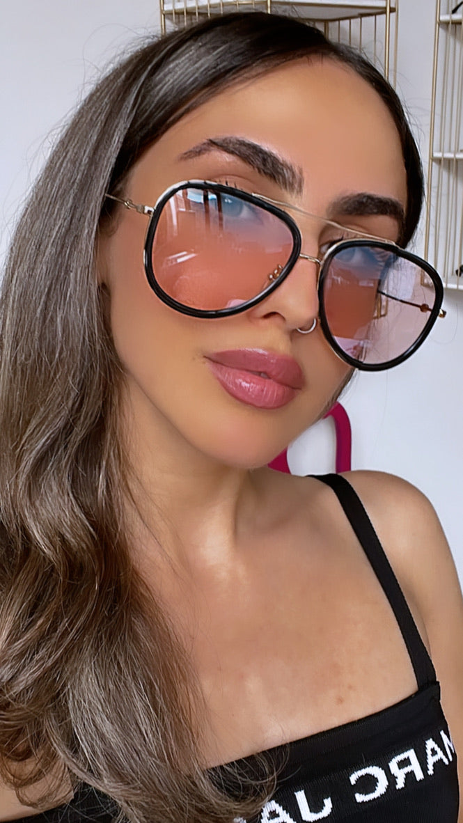 Gucci GG0062S Aviator Sunglasses in Black Photochromic