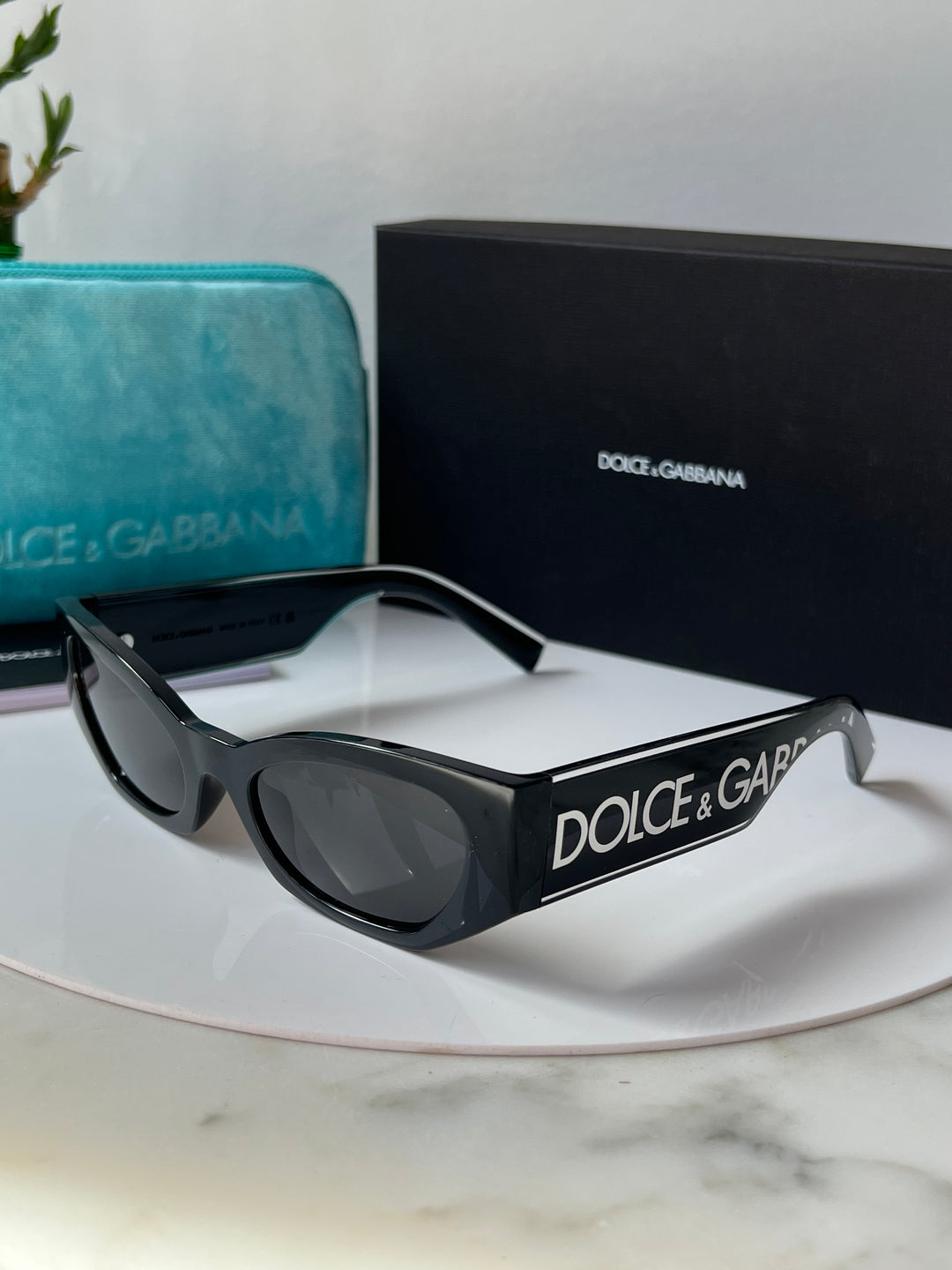 Dolce & Gabbana DG6186 Cat Eye Black Sunglasses