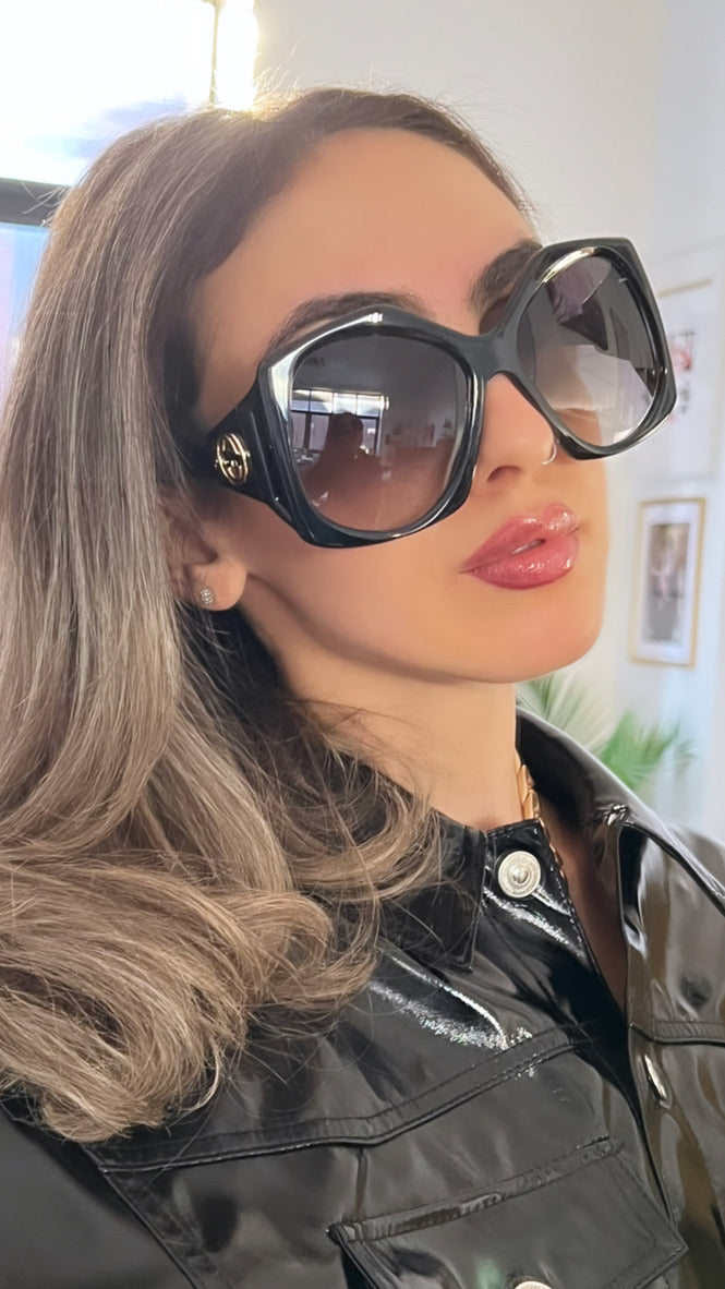Gucci GG0875S Oversized Black Sunglasses