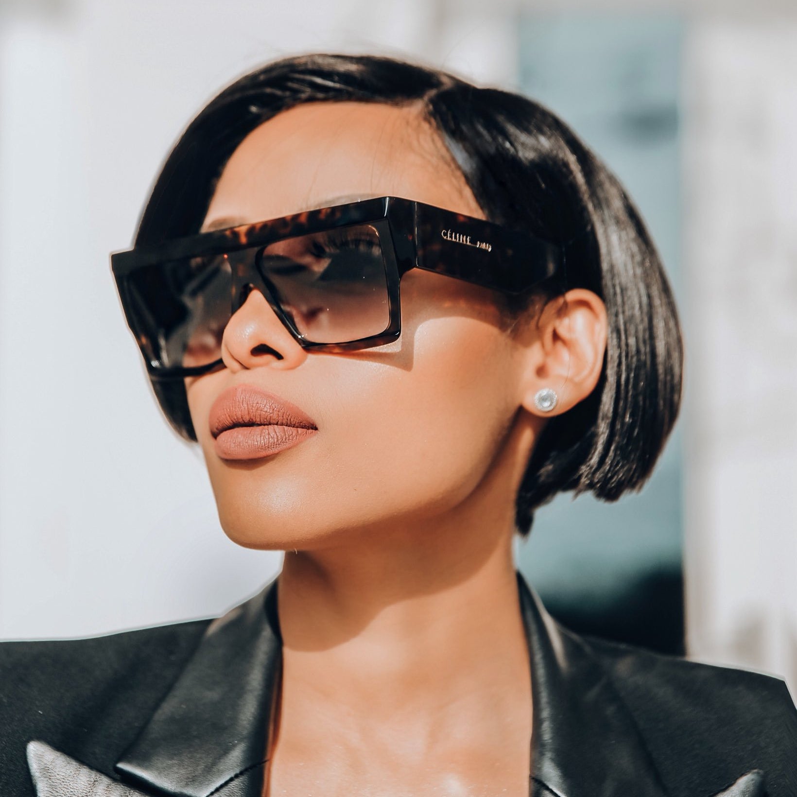 Celine CL40092I Havana Brown Flat Top Sunglasses – Designer Daydream