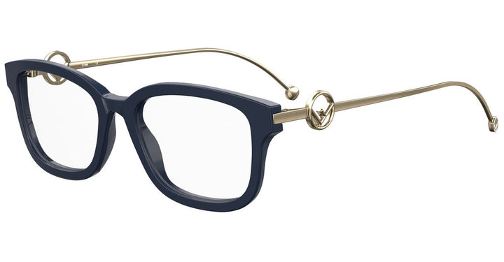 Fendi FF0418 Navy Blue Logo Eyeglasses Frames