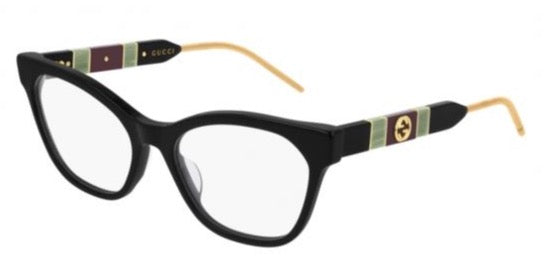 Monturas de anteojos estilo ojo de gato negro Gucci GG0600O
