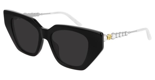 Gucci GG0641S Gafas de sol negras con forma de ojo de gato y cristales 