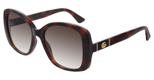 Gucci GG0762S Marmont Logo Butterfly Sunglasses in Havana Brown