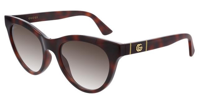 Gafas de sol estilo ojo de gato Marmont Gucci GG0763S en marrón