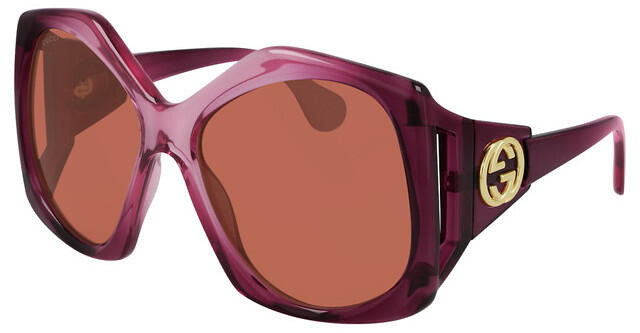 Gafas de sol rosas extragrandes Gucci GG0875S 