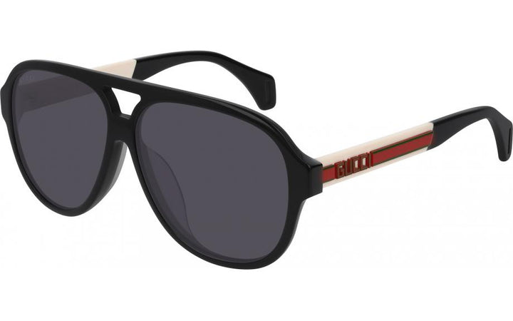 Gucci GG0463S Black Polarized Aviator Sunglasses