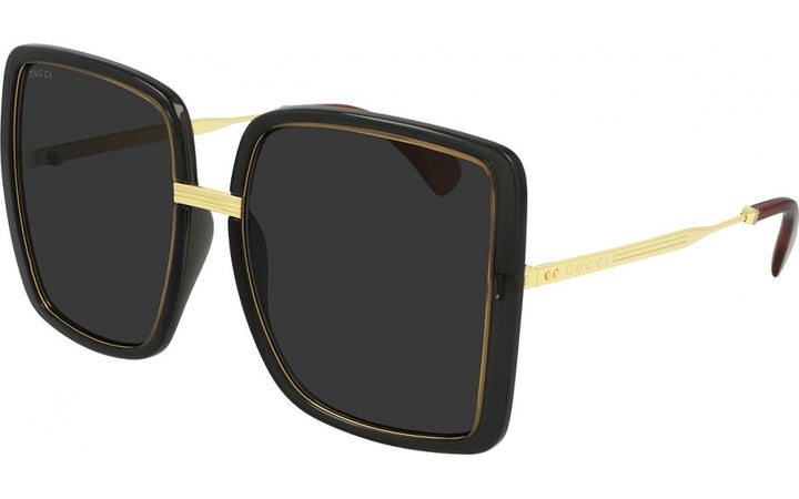 Gafas de sol cuadradas extragrandes en gris Gucci GG0903S