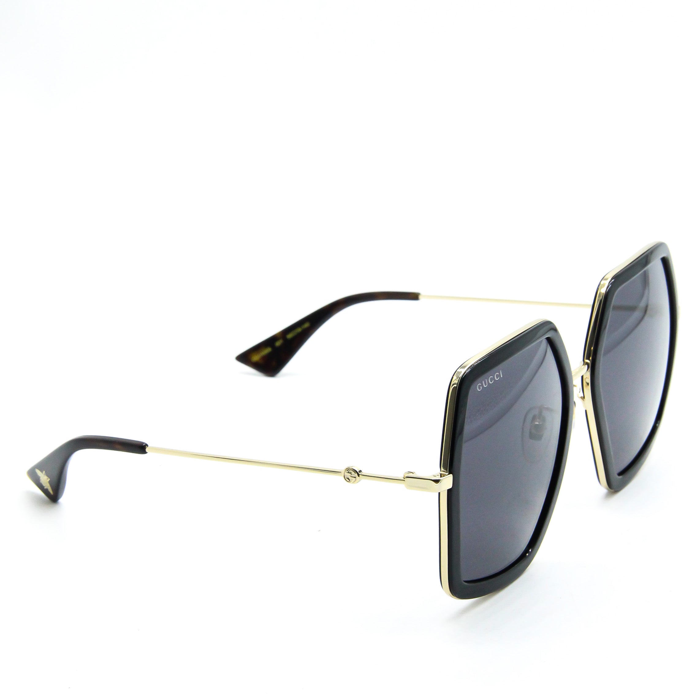 Gucci Black Geometric Sunglasses