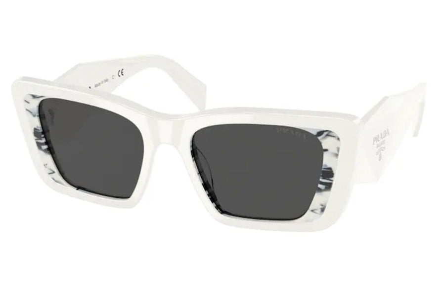Prada PR08YS Cat Eye Sunglasses in White Havana