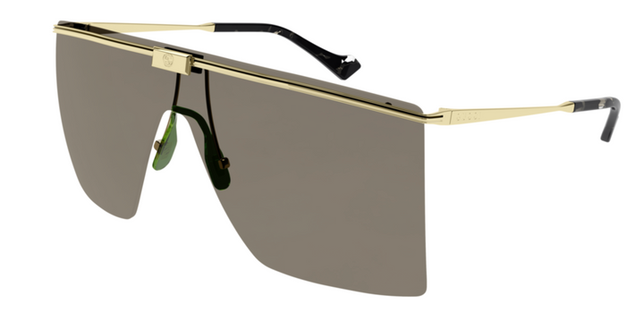 Gucci GG1096S Gafas de sol sin montura con protección marrón