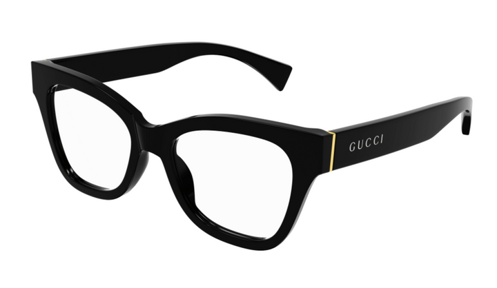 Monturas estilo ojo de gato Gucci GG1133O en negro blanco 