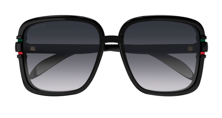 Gafas de sol cuadradas Gucci GG1066S en negro 
