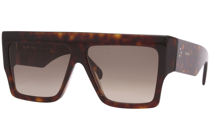 Celine CL40092I Havana Brown Flat Top Sunglasses