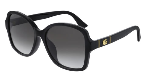 Gafas de sol Gucci GG0765SA Marmont con logo de mariposa y lentes degradados negros