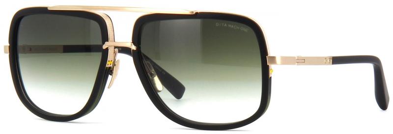 Dita Mach One F Aviator Sunglasses in Black Gold