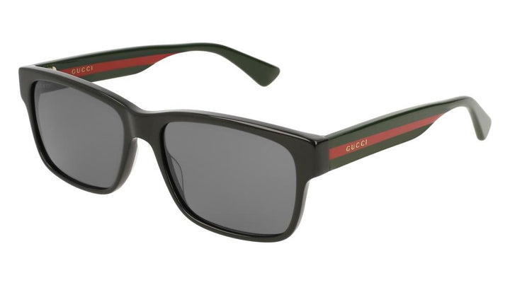 Gucci GG0340S Black Striped Leg Sunglasses