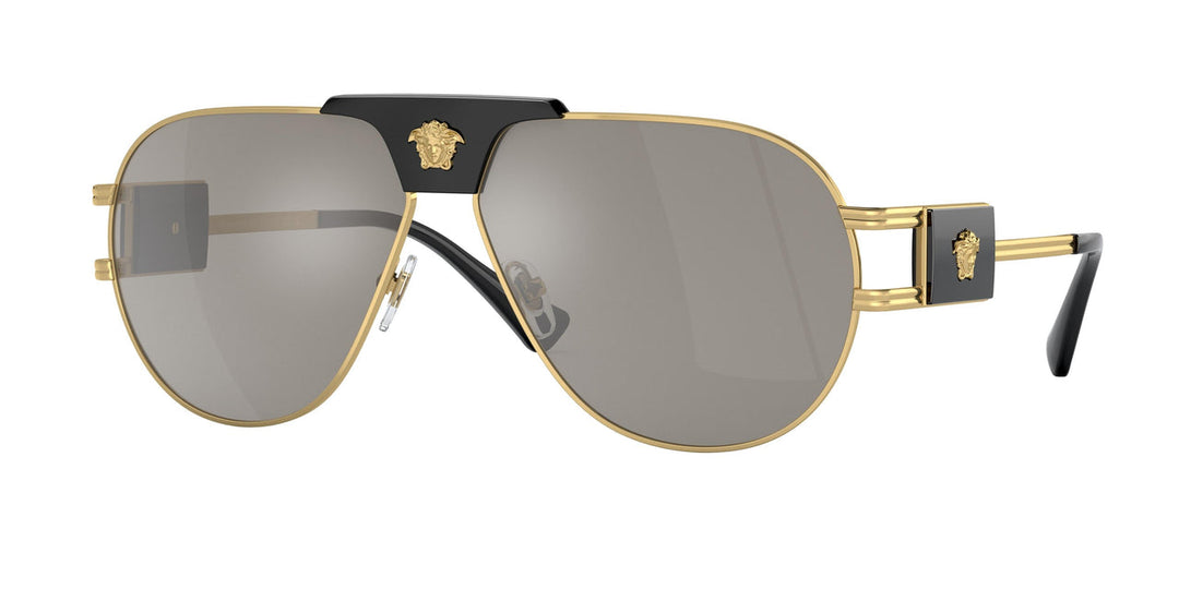 Versace VE2252 Medusa Aviator Sunglasses in Black
