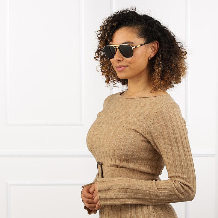 Gucci GG1164S Aviator Sunglasses in Gold