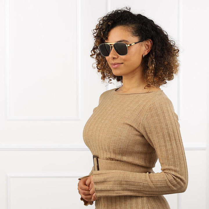 Gucci GG1164S Aviator Sunglasses in Gold