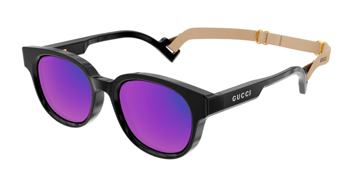 Gucci GG1237S Gafas de sol con espejo y correa negra