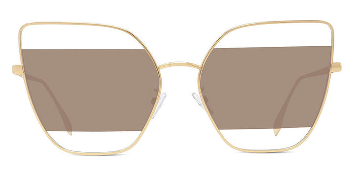 Fendi FE40015U Clear Metal Sunglasses