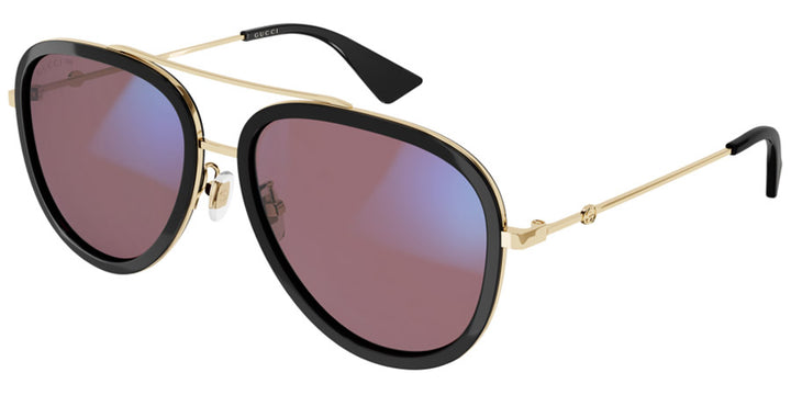 Gucci GG0062S Aviator Sunglasses in Black Photochromic