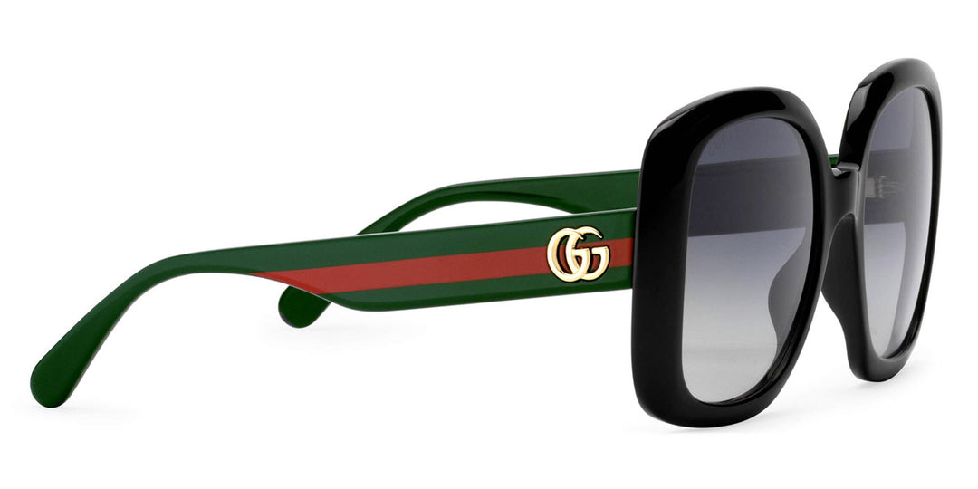 Gucci GG0713S Gafas de sol cuadradas negras extragrandes