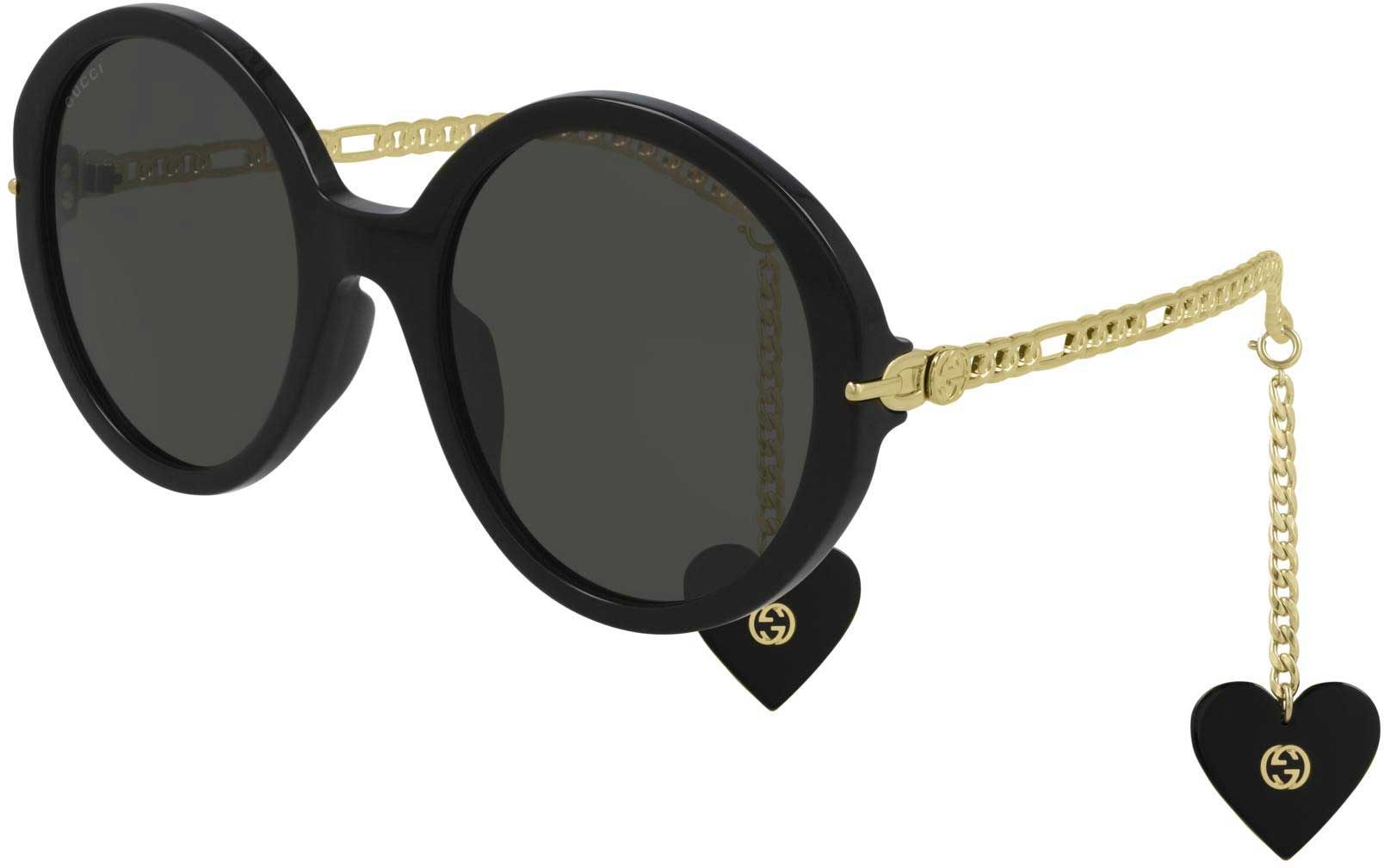 Gucci Gold Heart Metal Sunglasses