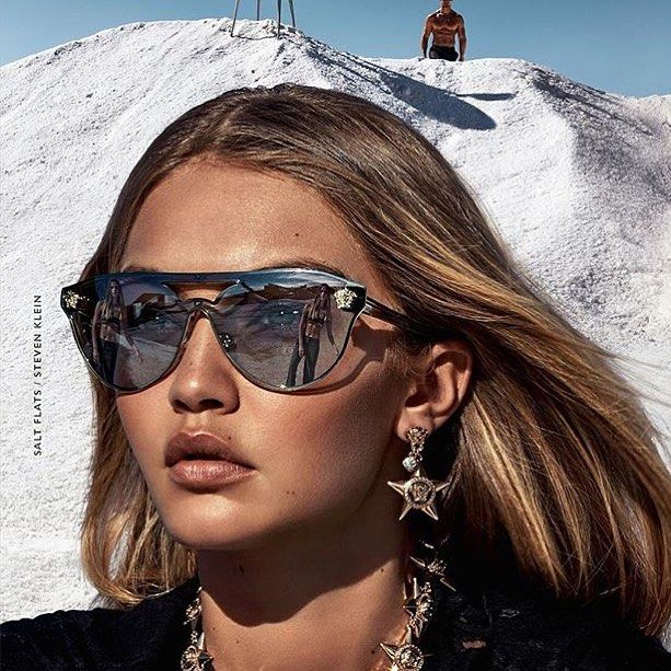 Versace VE2161 Cat Eye Shield Sunglasses in Black