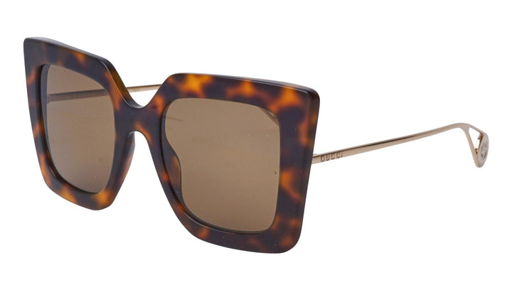 Gucci GG0435S Oversized Square Sunglasses in Brown
