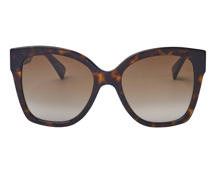 Gucci GG0459S Cat Eye Oversized Havana Brown Sunglasses