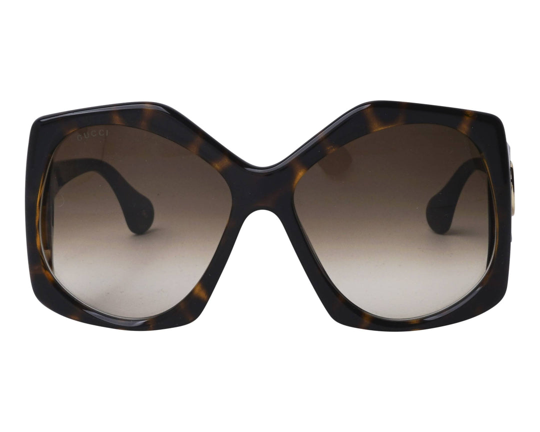 Gafas de sol marrones extragrandes Gucci GG0875S 
