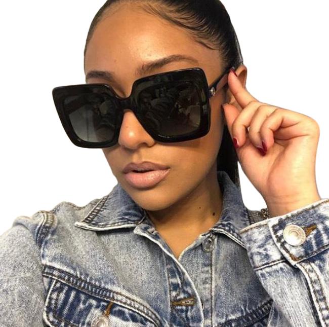 Gucci GG0328S Oversized Black Square Sunglasses – Designer Daydream