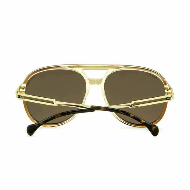 Gucci GG1104S Brown Aviator Sunglasses