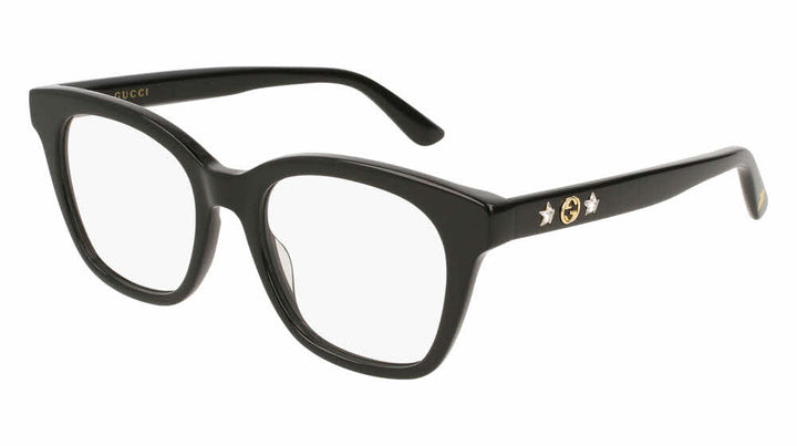 Gucci GG0349O Crystal Star Leg Eyeglasses Frames in Black