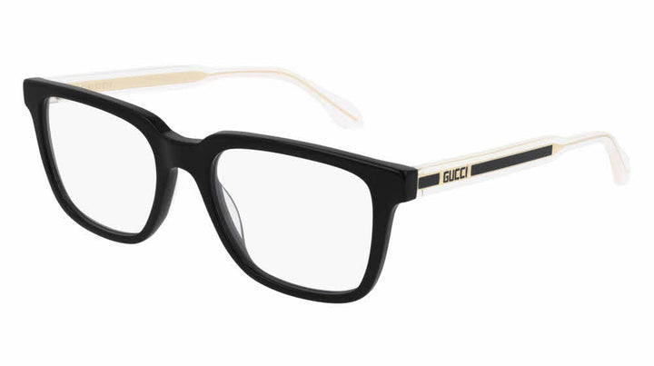 Monturas de anteojos rectangulares atrevidas Gucci GG0560O en negro