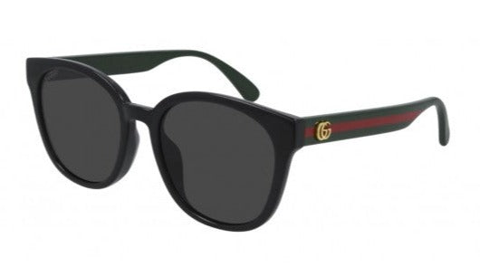 Gafas de sol unisex con patas a rayas en negro Gucci GG0855SK