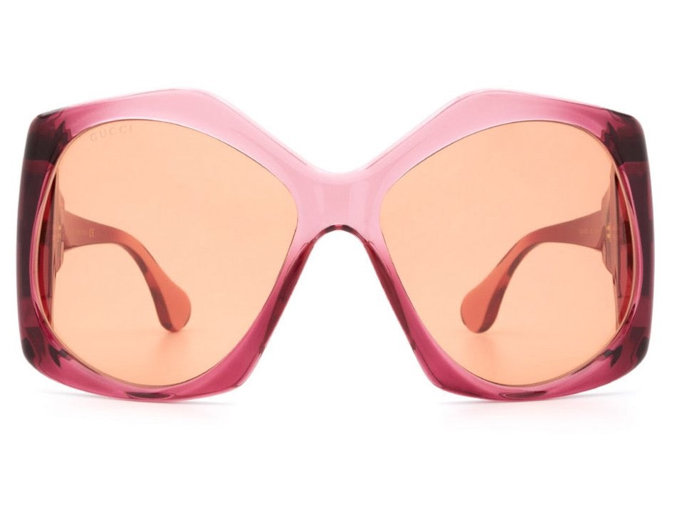 Gafas de sol rosas extragrandes Gucci GG0875S 
