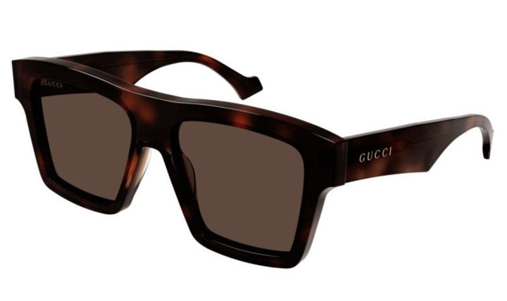 Gucci GG0962S Flat Top Oversized Sunglasses in Brown