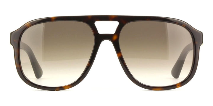 Gucci GG1188S Gafas de sol de aviador marrón dorado