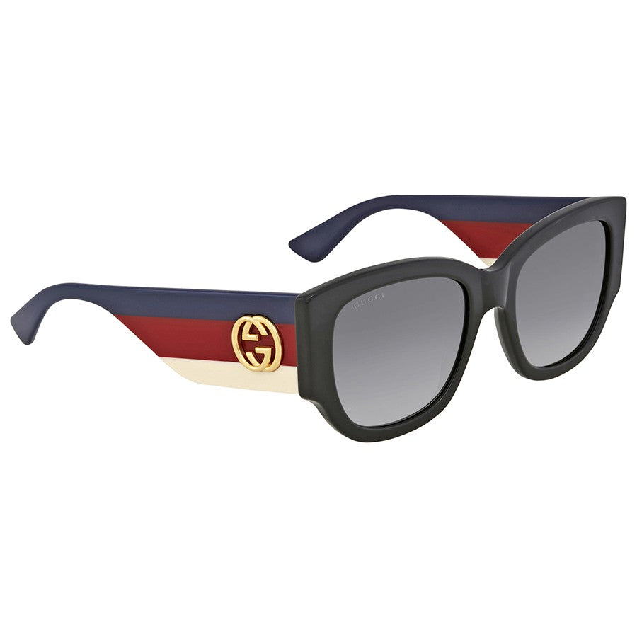 Gucci GG0276S Cat Eye Thick Leg Black Sunglasses