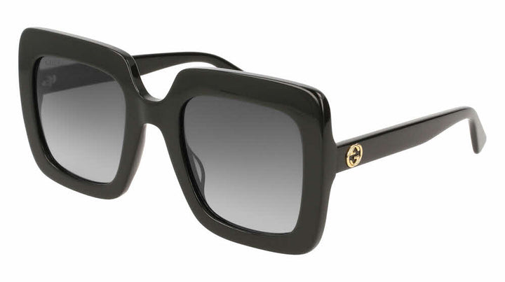 Gucci GG0328S Oversized Black Square Sunglasses