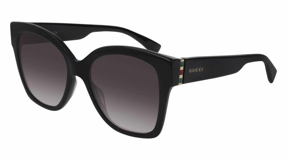 Gucci GG0459S Cat Eye Oversized Black Sunglasses