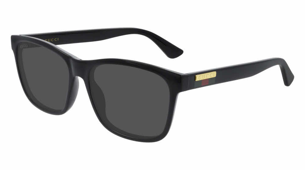 Gucci GG0746S Unisex Rectangular Sunglasses in Black